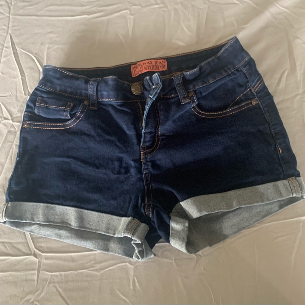Wax Jean Shorts